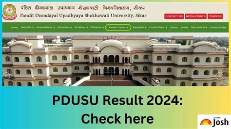 shekhawati university 2021 result|PDUSU Result 2022 (OUT): Check UG & PG Results .